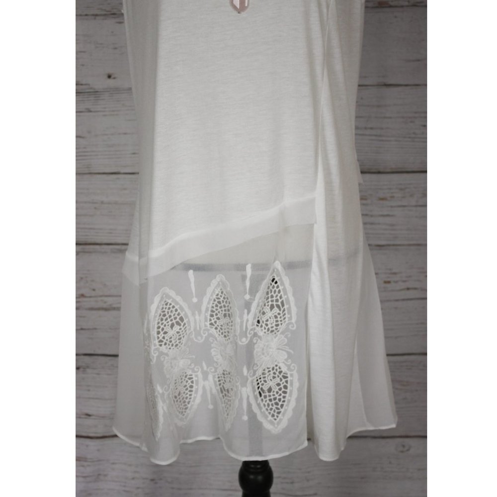 TRADED- NWT Monoreno White Swim Cover-Up Large - Picture 5 of 10